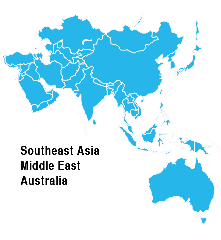 Southeast Asia, Middle East & Austrailia